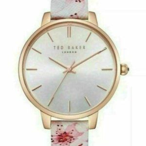 Ted Baker Rose Gold Floral Band Watch